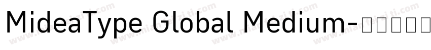 MideaType Global Medium字体转换